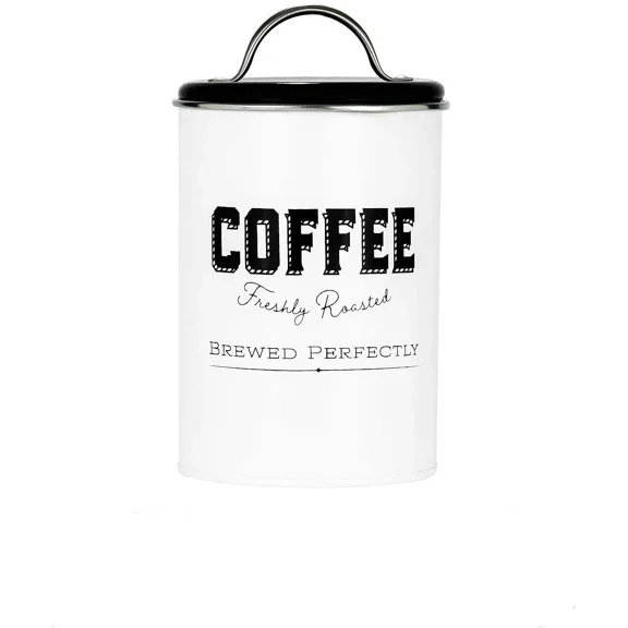 Amici Home Country Cottage Metal Canister, Coffee, 42Oz