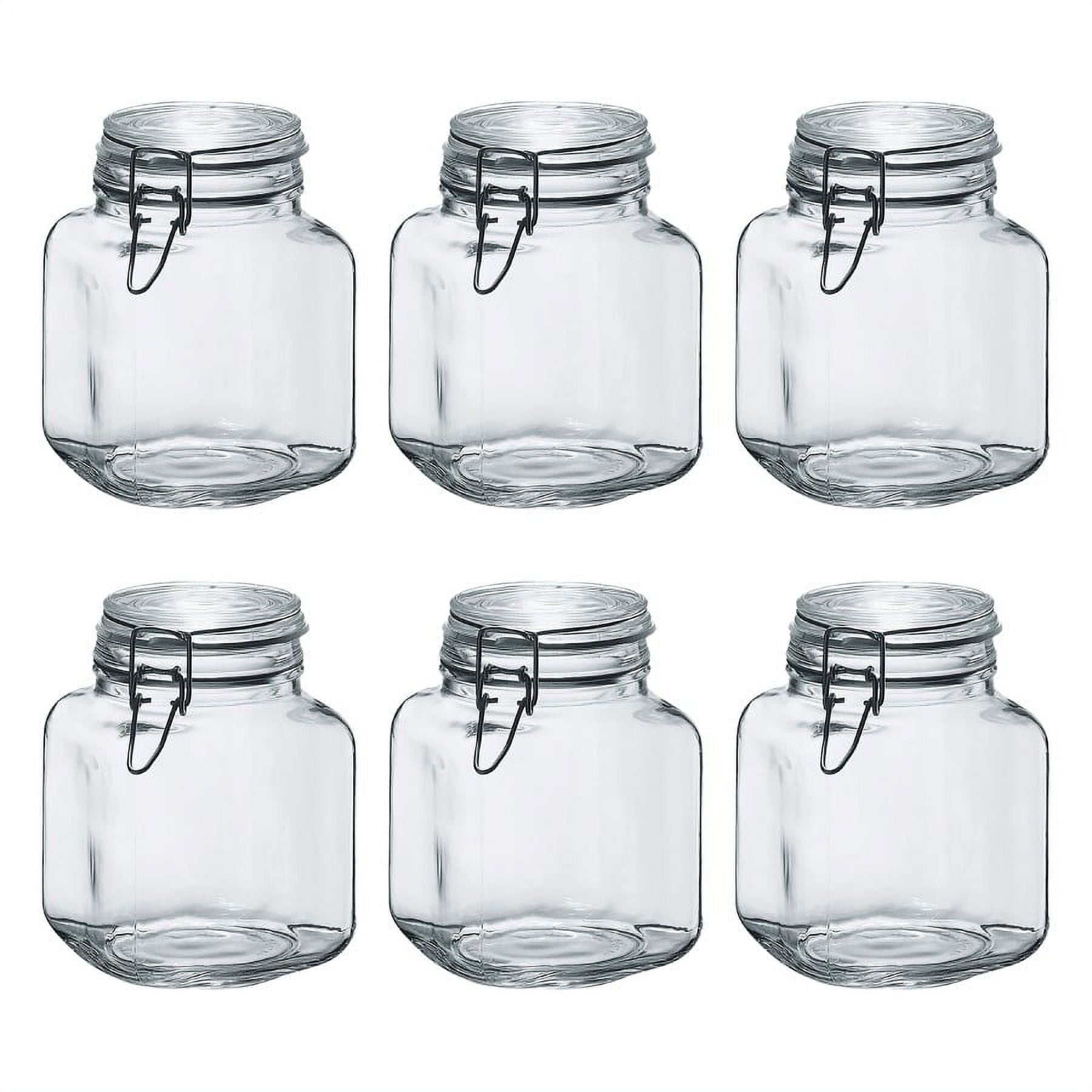 Amici Home Glass Hermetic Preserving Canning Jar Italian, Airtight