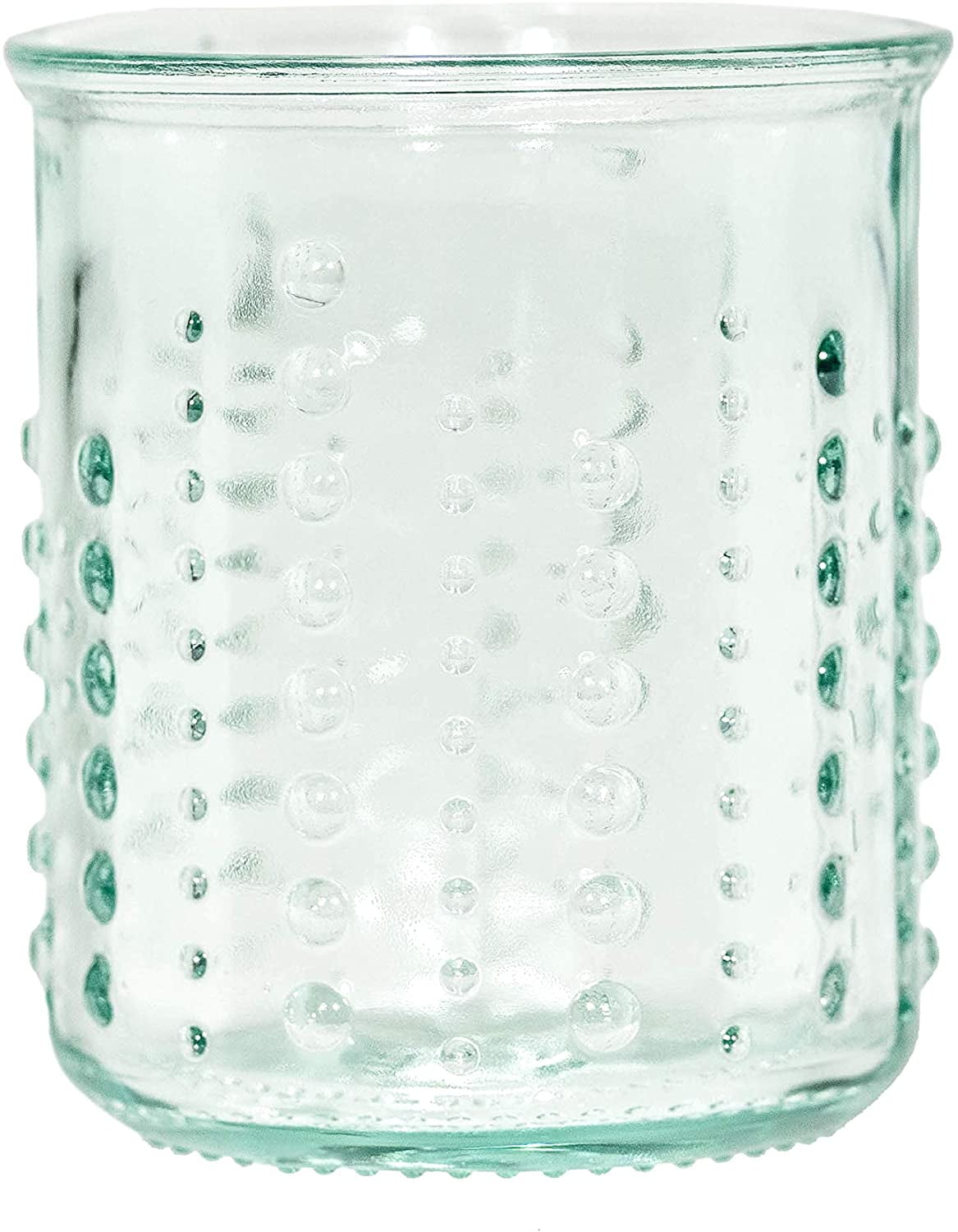 Amici Home Italian Recycled Green Regina Hiball Glass, Drinking Glassware  with Green Tint, Embossed Bee Design, Set of 6,18-Ounce