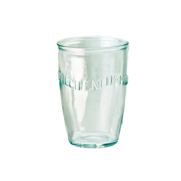Amici Home Italian Recycled Green Euro Milk Glass Drinkware, 13 Oz - Clear