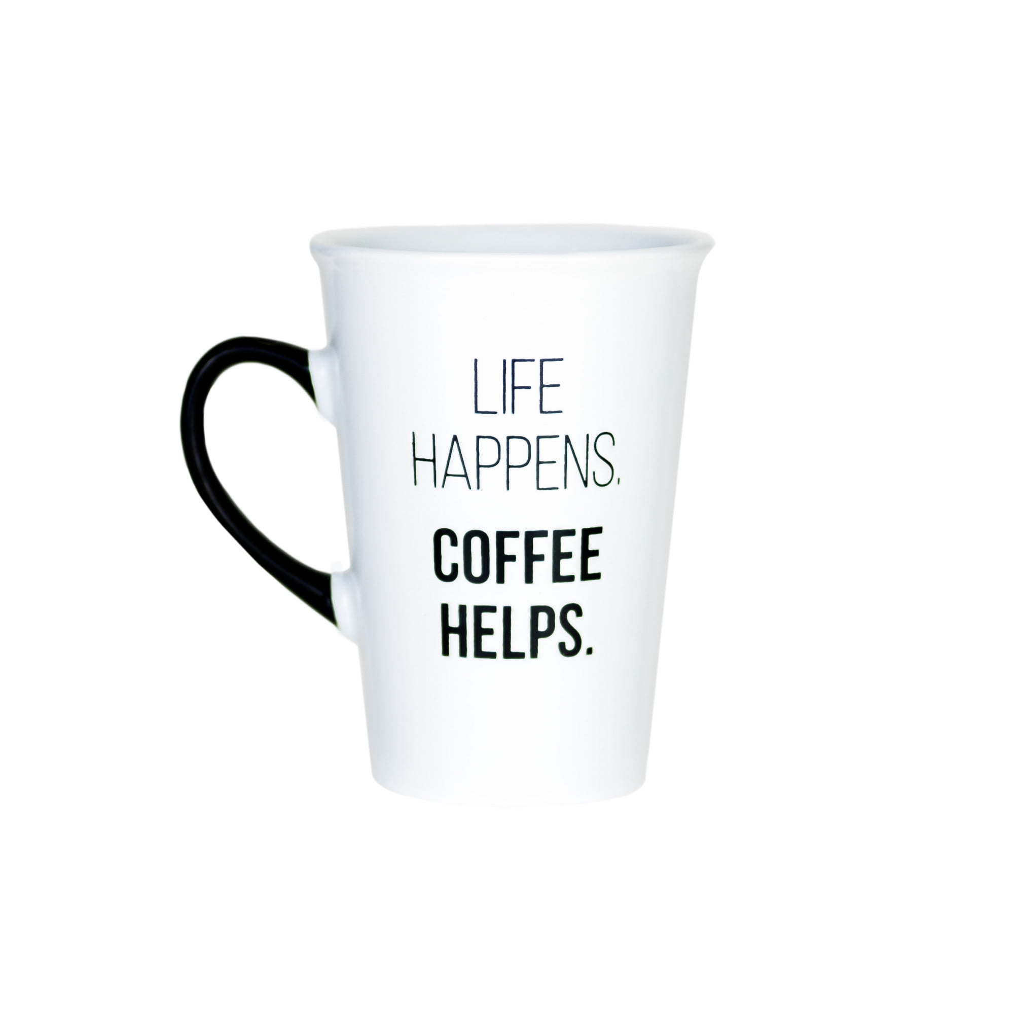 Amici Home, Life Happens, Coffee Helps Coffee Mug, Microwave Safe, Dishwasher Safe,20 Ounces