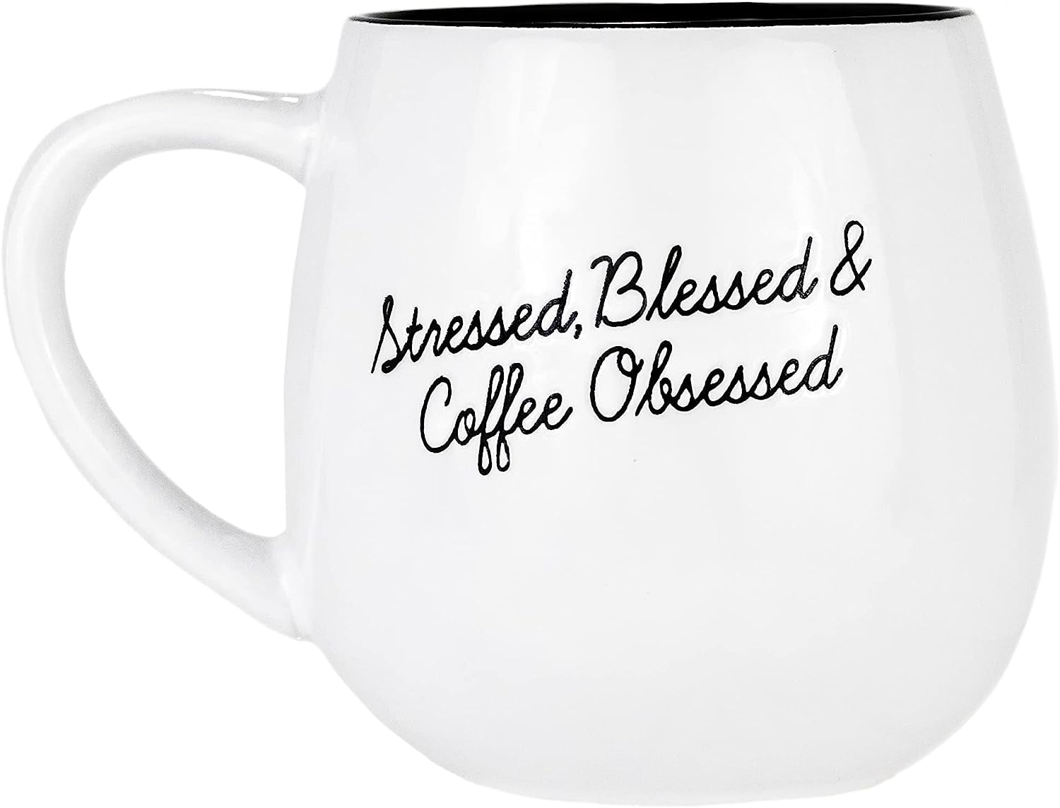 Stressed Blessed Coffee Obsessed Fisherman Hat | Foldable Sun Cap With UV Protection, Made In USA