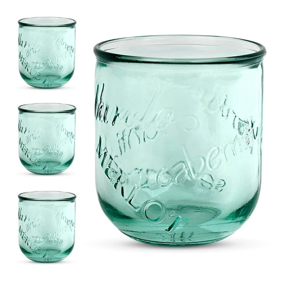 Amici Home Vino Stemless Glass, Set of 4, 12 oz