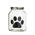 thumbnail image 1 of Amici Pet Buddy Chalkboard Paw Glass Storage Canister 108 oz, 1 of 5