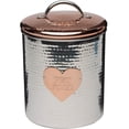 thumbnail image 1 of Amici Pet Rosie 104 oz Canister, Decorative Hand Made, Stainless Steel, 1 of 8