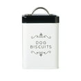 thumbnail image 1 of Amici Pet Sparky Dog Treat Collection Metal Storage Canister - White, 36 ounce (Dog Biscuits), 1 of 1