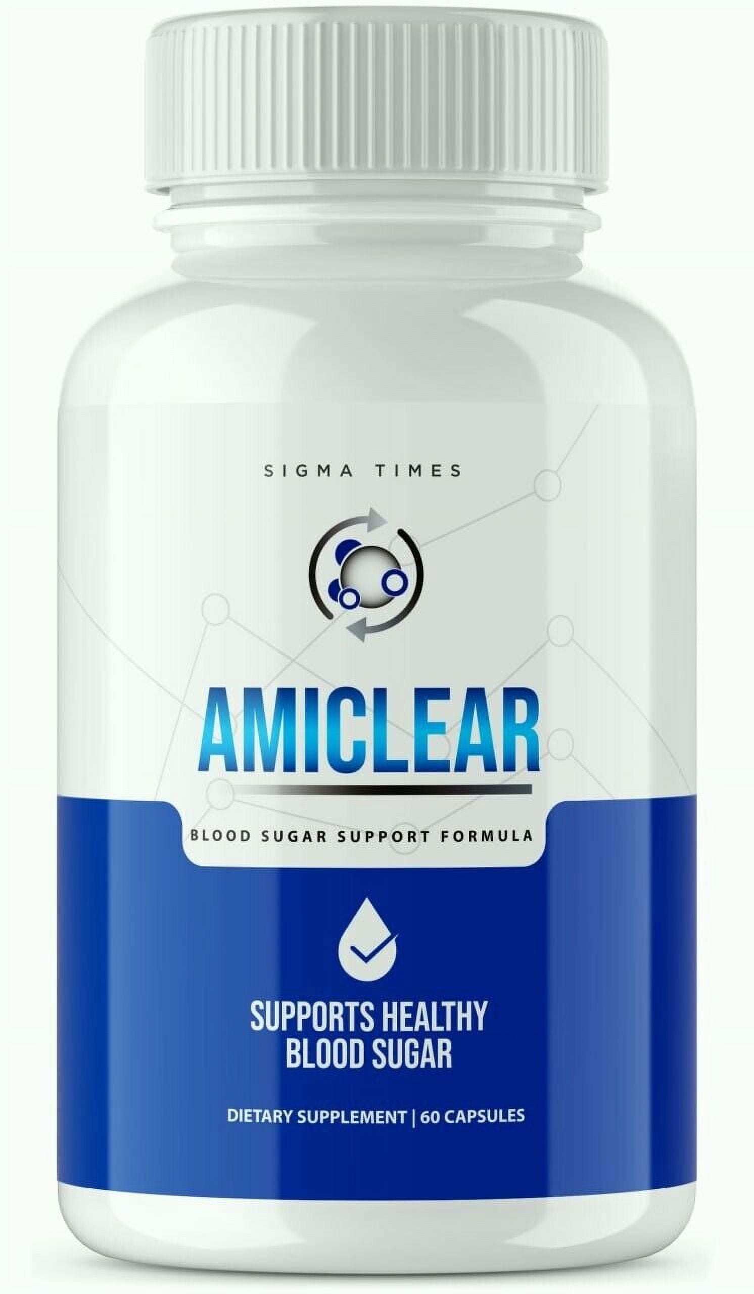 Amiclear Blood Sugar Support Formula 60 Capsules