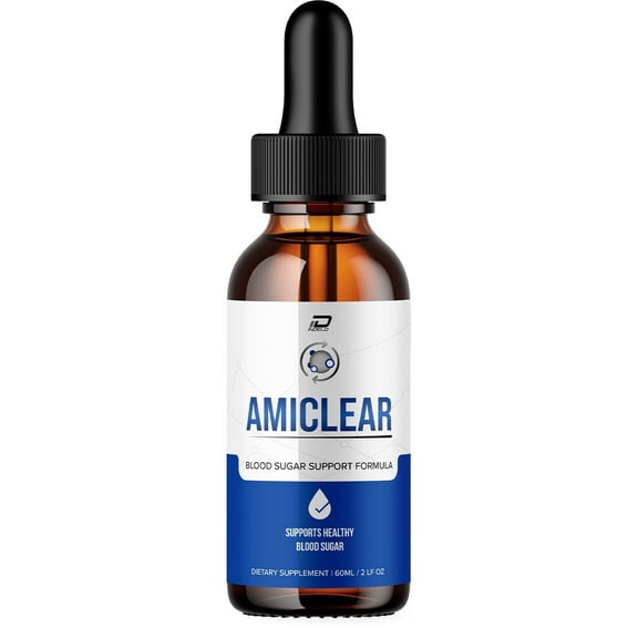 Amiclear Drops Supplement, Amiclear 24 Hour Liquid Supplement, Amiclear Drops Reviews, Max Strength Organic Herbal Blend for Energy Circulation (1 Month Supply)