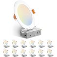 Amico 12 Pack 6 Inch 5CCT UltraThin LED Recessed Ceiling Light with