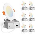 Amico 6 Pack 6 Inch 5CCT UltraThin LED Recessed Ceiling Light with