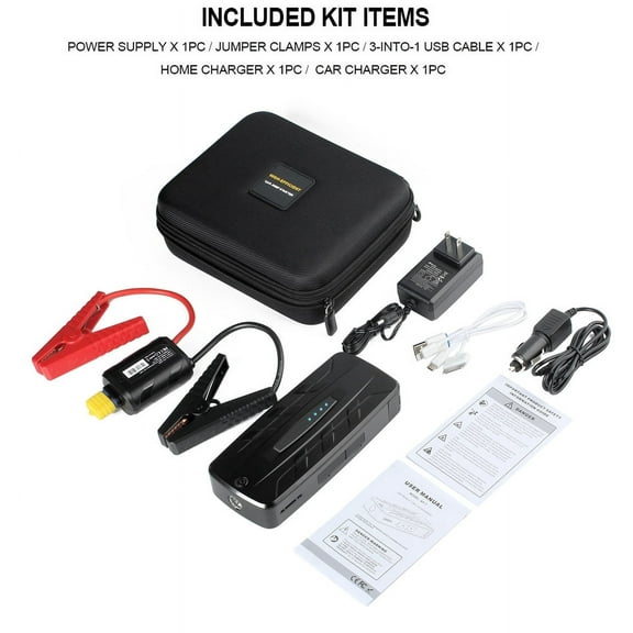 Amico AP-7 13500 mAh Portable Car Jump Starter Booster Charger Battery Power Bank