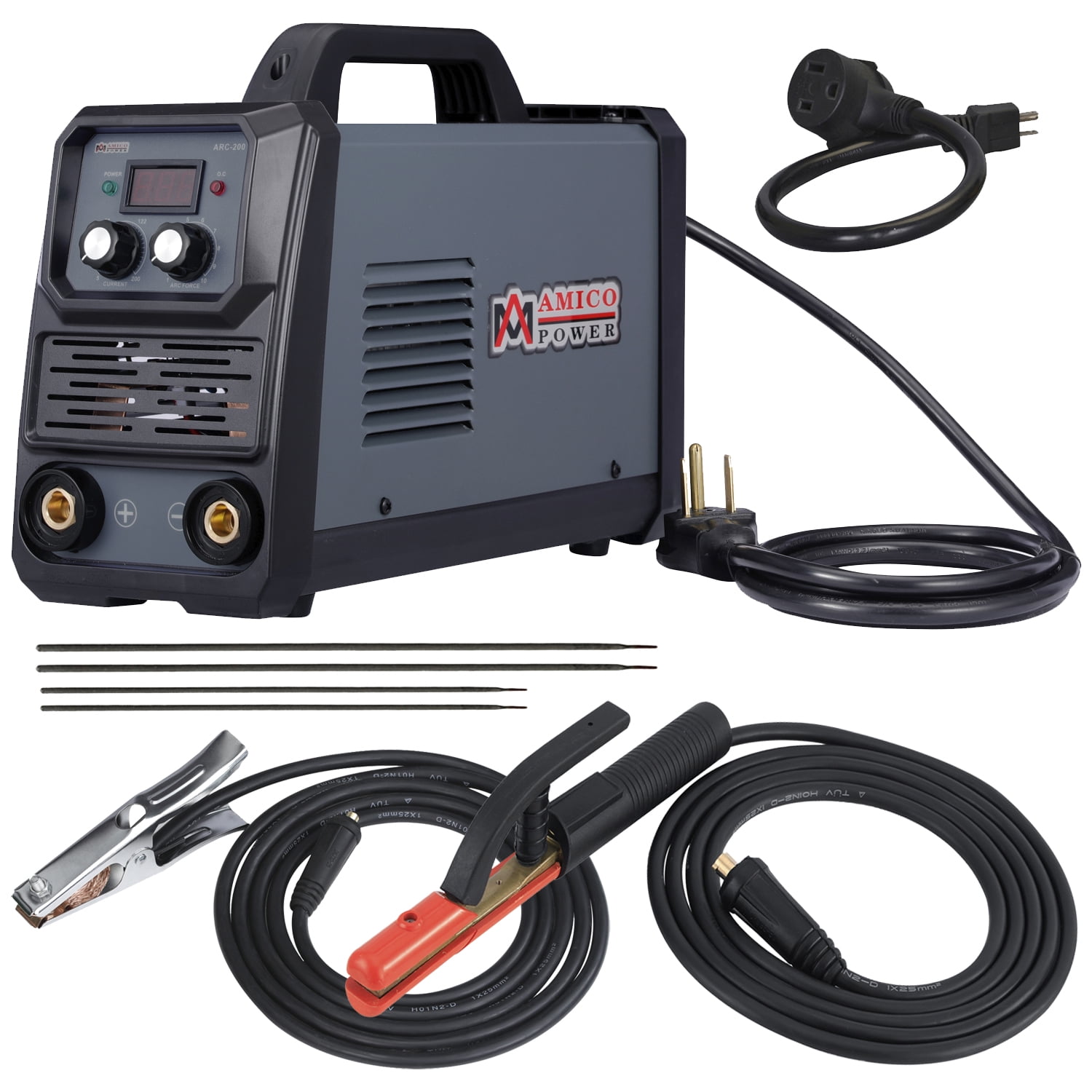 Amico ARC200, 200Amp Stick Arc & LiftTIG Combo Welder, 100250V Wide