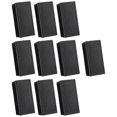 Amico Black Plastic Rectangle Tube Inserts End Blanking Cap 25mm x 50mm