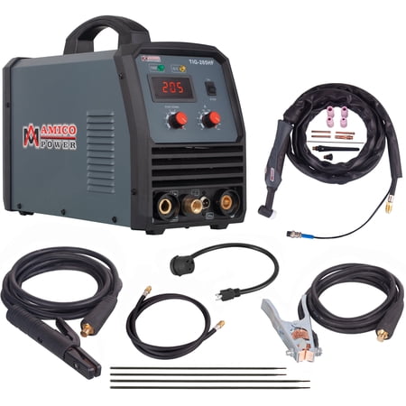 Amico TIG-200HF, 200 Amp TIG-Torch with ARC Stick MMA DC Welder 110/230V Welding