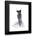 thumbnail image 1 of Amico, Tina 13x18 Black Modern Framed Museum Art Print Titled - Black Dress With Flair, 1 of 5
