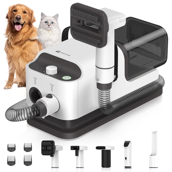 Amicura P1 Dog Dryer and Dog Gooming Kit 15000Pa, Pet Grooming Kit for Shaving, Adjustable Speed and Temperature Control Blower