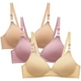 thumbnail image 1 of Amidoa Adjustable Straps Brasiers Women Wireless 3 Pcs Underwear Bras L, 1 of 5