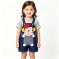 thumbnail image 1 of Amidoa Baby Summer Jean Overalls with Buttons Toddler Cute Denim Cartoon 3D Animal Adjustable Strap Shortalls,Blue Size 9-12M, 1 of 7