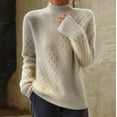 thumbnail image 1 of Amidoa Beige Sweater Tops for Women Cozy Long Sleeve Fleece Light Solid Fall Sweaters Cardigans for Women L, 1 of 6