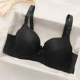 thumbnail image 1 of Amidoa Black Womens Bras Push-up High Support Wireless Solid Bra Brasieres for Womens L, 1 of 3