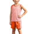 thumbnail image 1 of Amidoa Boys 2 Piece Outfits Summer Clothes Mesh Quick Dry Sports Tank Top and Casual Short Kids Clothing Sets Orange Size 6, 1 of 8