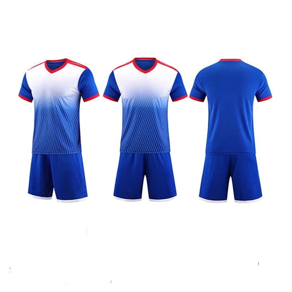 Amidoa Boys Athletic Shorts Set 2 Piece Quick-dry Performance T-Shirt and Active Shorts Outfit,Blue Size 10