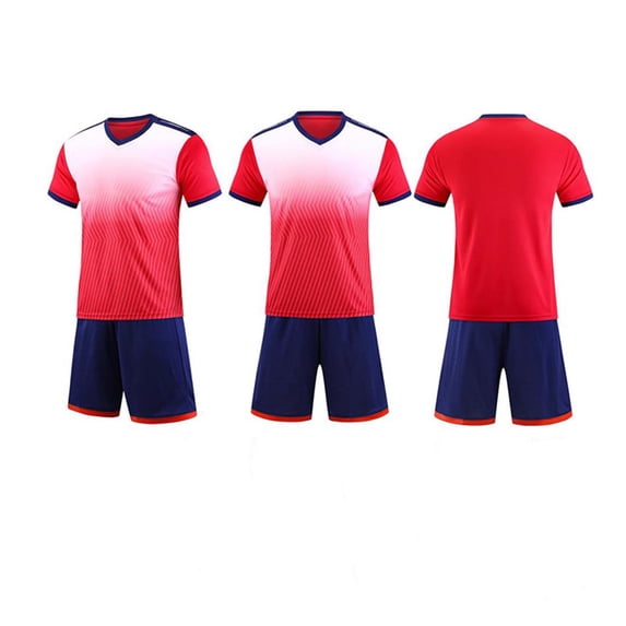 Amidoa Boys Athletic Shorts Set 2 Piece Quick-dry Performance T-Shirt and Active Shorts Outfit,Red Size 4T