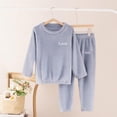 thumbnail image 1 of Amidoa Boys Girls 2 Piece Outfits Summer Clothes Soft Short Sleeve Solid Color T Shirts and Casual Shorts Kids Clothing Sets Blue Size 7, 1 of 4