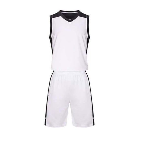 Amidoa Boys Summer Athletic 2 Piece Outfits CrewNeck Performance Tank Top and Active Casual Elastic Waist Short Kids Clothing Set White Size 2XS
