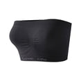 thumbnail image 1 of Amidoa Bras for Women Black Strapless Push-up Sports Stretch Solid Bandeau Bralettes for Women L, 1 of 2