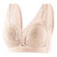 thumbnail image 1 of Amidoa Bras for Women Full Coverage Lace Yellow Large Bust Embroidered Bralette Brasiers Women 44, 1 of 8