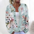 thumbnail image 1 of Amidoa Cardigan Womens Sweaters Knit Long Sleeve Hawaiian Button up Floral Cardigans Women's Cardigans L, 1 of 5