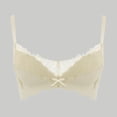 thumbnail image 1 of Amidoa Cheeky Bras for Women Beige Push-up Lace Lift Solid Lingeries Bralettes for Women L, 1 of 3