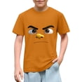thumbnail image 1 of Amidoa Crewneck Boys Short Sleeve Cotton Graphic T-Shirts Casual Cute&nbsp; Summer Tee for Kids Gray,140, 1 of 6