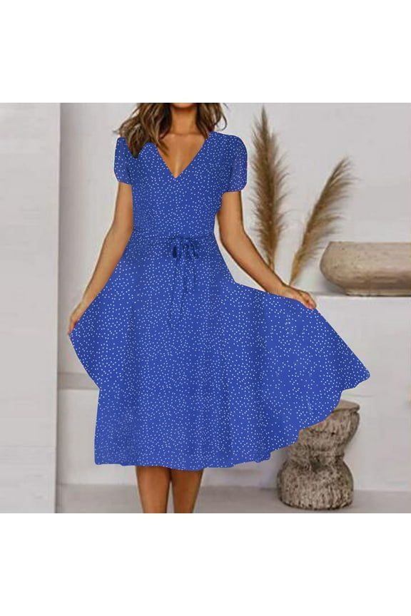 Dresses Women Sleeveless V-Neck Floral Print Maxi Dress Shirt Dresses for Women