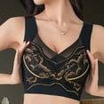 thumbnail image 1 of Amidoa Full Coverage Bras for Women Lace Front Cross Black Large Bust Brasiers Women Lingerie L, 1 of 3