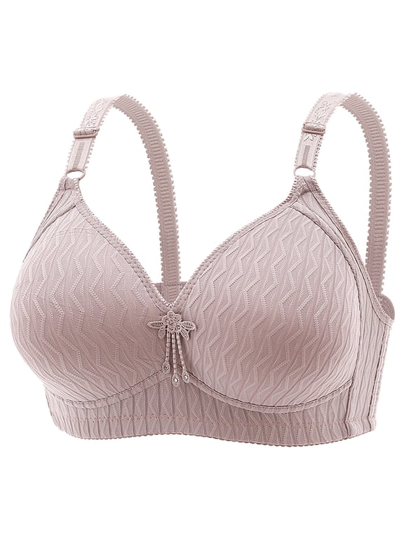 Full-Figure Womens Bras Wire-Free Large Bust Underwear Gift for Women XXXXXXXL