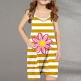 thumbnail image 1 of Amidoa Girl Shorts Elastic Waist Casual Summer Shorts,Yellow,13 Years, 1 of 3