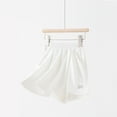 thumbnail image 1 of Amidoa Girl Shorts Elastic Waist Lightweight Casual Summer Baggy Sports Shorts White,5 Years, 1 of 3