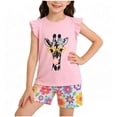 thumbnail image 1 of Amidoa Girls 2 Piece Outfits Summer Clothes Cute Graphic Tank Top and Casual Shorts Kids Clothing Sets Black Size 18, 1 of 5