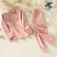 thumbnail image 1 of Amidoa Girls 2 Piece Outfits Summer Clothes Soft Long Sleeve T Shirts and Casual Shorts Kids Clothing Sets Pink Size 3T, 1 of 5