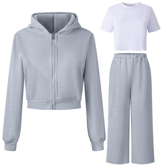 Amidoa Girls 2 Piece Outfits Summer Clothes T-Shirts Cute Solid Color Short Sleeve and Casual Shorts Kids Clothing Se Gray Size 5T