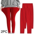 thumbnail image 1 of Amidoa Girls Leggings Athletic Stretch Pants Basic Soft Casual Pants Red 9 Years, 1 of 9