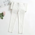 thumbnail image 1 of Amidoa Girls Leggings Pants Stretch Athletic Pants Basic Soft Casual Pants White 9-10 Years, 1 of 4