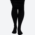 thumbnail image 1 of Amidoa Girls Leggings Tights Full Length Fleece Yoga Soft Stretchy Pants School Uniform Pants for Kids Black Size 1-3 Years, 1 of 7