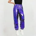 thumbnail image 1 of Amidoa Girls Leggings Wide Leg Joggers Pants Kids Casual Elastic Waist Pants Blue 11 Years, 1 of 5