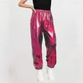 thumbnail image 1 of Amidoa Girls Leggings Wide Leg Joggers Pants Kids Casual Elastic Waist Pants Hot Pink 3T, 1 of 5