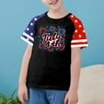 thumbnail image 1 of Amidoa Girls Short Sleeve Crewneck Graphic Cute Casual Summer Tee Black,120, 1 of 4