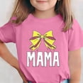 thumbnail image 1 of Amidoa Girls Short Sleeve Graphic Crewneck Summer T Shirts Kids Casual Tops Pink Size 160, 1 of 6