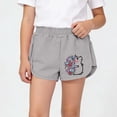 thumbnail image 1 of Amidoa Girls Shorts Comfort Waist Cotton Summer Elastic Waist Shorts Casual Shorts,Pink,1-2 Years, 1 of 6
